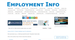 Desktop Screenshot of employment-info.co.za