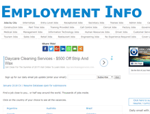 Tablet Screenshot of employment-info.co.za